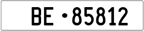 Truck License Plate